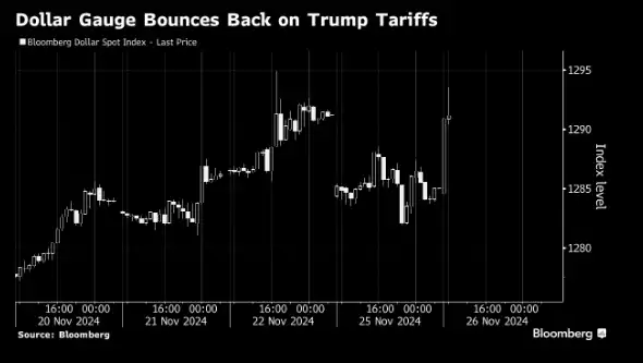 Dollar Gauge Bounces Back on Trump Tariffs